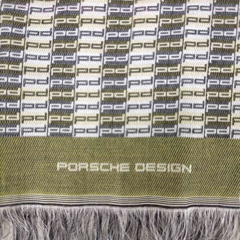 ポルシェデザイン PORSCHE DESIGN コットンシルク 総柄ストール メンズ
