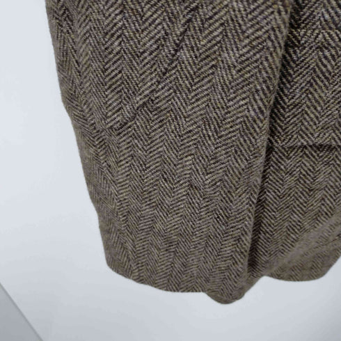 キンロックバイキンロックアンダーソン KINLOCH ANDERSON ジップ付きヘリンボーンテーラードジャケット メンズ M