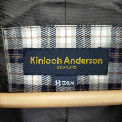 キンロックバイキンロックアンダーソン KINLOCH ANDERSON ジップ付きヘリンボーンテーラードジャケット メンズ M