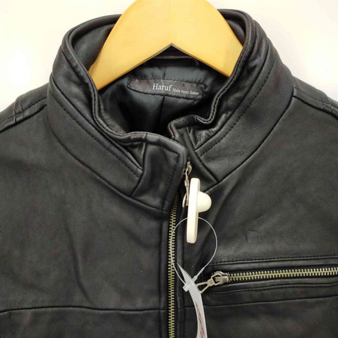 ハルフヘイローラスティーフューチャー haruf halo rusty future ラムレザー シングルライダース ジャケット ラムレザー メンズ import:L