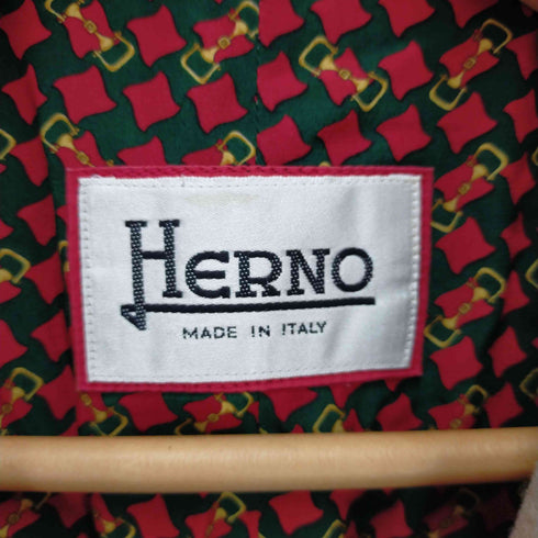 ヘルノ Herno 裏地シルク柄切替ウールジャケット レディース