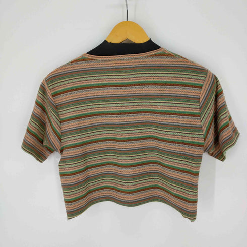 チチカカ TITICACA マルチカラークロップドクルーネックTEE レディース JPN:M