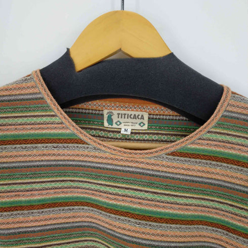 チチカカ TITICACA マルチカラークロップドクルーネックTEE レディース JPN:M