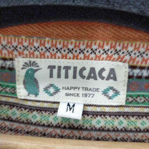 チチカカ TITICACA マルチカラークロップドクルーネックTEE レディース JPN:M