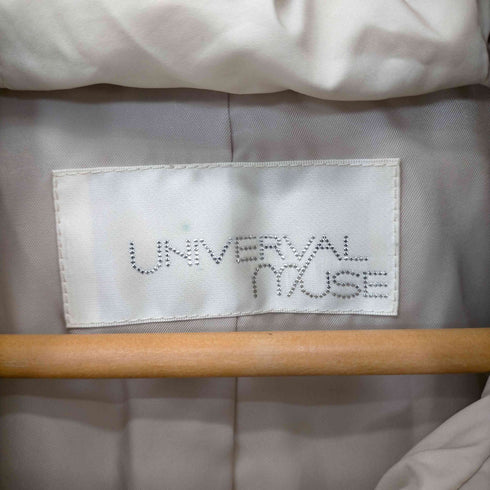 ユニバーバルミューズ UNIVERVAL MUSE ダウンコート アウター ジップアップ フード付き ミドル丈 レディース