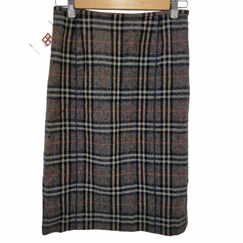 バーバリーロンドン BURBERRY LONDON ウールチェック柄スカート レディース 40