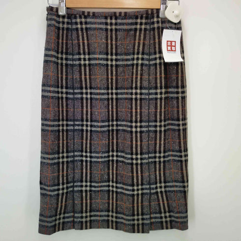 バーバリーロンドン BURBERRY LONDON ウールチェック柄スカート レディース 40