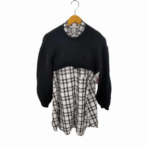 スナイデル snidel 22AW ニットレイヤードシャツミニワンピ レディース ONE SIZE