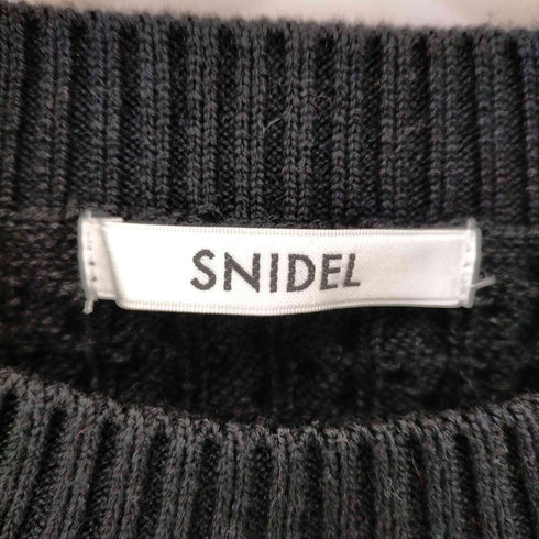 スナイデル snidel 22AW ニットレイヤードシャツミニワンピ レディース ONE SIZE