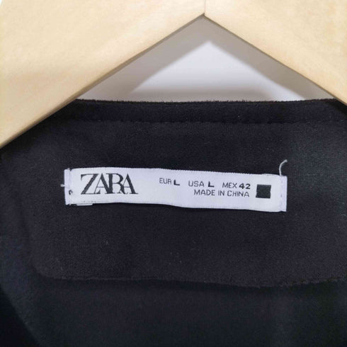 ザラ ZARA フェイクスエードジップアップブルゾン メンズ import:L