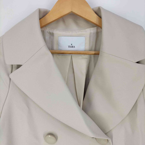 ティアラ Tiara Aライン ダブルチェスターコート レディース JPN:3