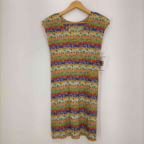 プリーツプリーズイッセイミヤケ PLEATS PLEASE ISSEY MIYAKE 2013SS 花柄 ノースリーブマルチカラーワンピース レディース 3