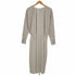 ボッテガヴェネタ BOTTEGA VENETA Drawstring-neck Soft Washed Midi Dress In String レディース 34