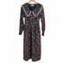 ディアシスターフッド Dear Sisterhood Born Romantic 20AW フレアワンピース ロング ビッグカラー レース 花柄 長袖 レディース FREE