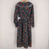 ディアシスターフッド Dear Sisterhood Born Romantic 20AW フレアワンピース ロング ビッグカラー レース 花柄 長袖 レディース FREE
