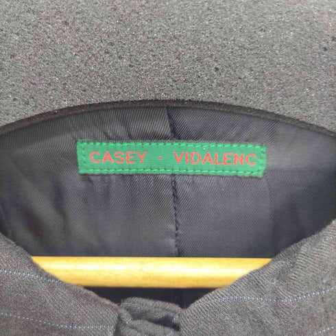 ケイシーヴィダレンク CASEY VIDALENC ステンカラーコート ストライプコート ミドル丈 レディース 34