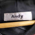 Andy ファー付レイヤードライダースジャケット ニットベスト 前開き 2点セット 羊革 レディース JPN:S