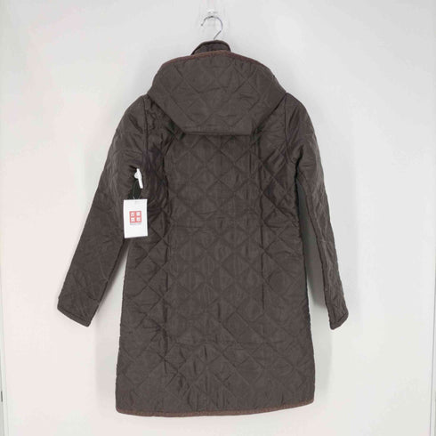 ラベンハム LAVENHAM 英国製 フーデッドキルティングコート レディース 36