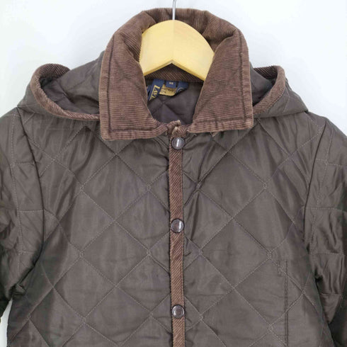 ラベンハム LAVENHAM 英国製 フーデッドキルティングコート レディース 36