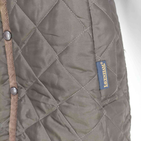 ラベンハム LAVENHAM 英国製 フーデッドキルティングコート レディース 36