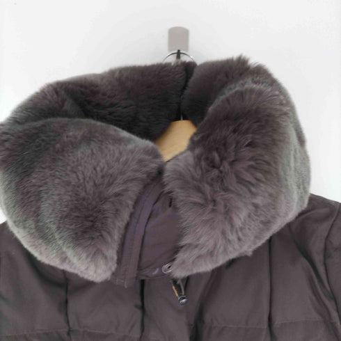 マックスマーラ MAX MARA ファー付きダウンジャケット アウター ショート ジップアップ レディース 36