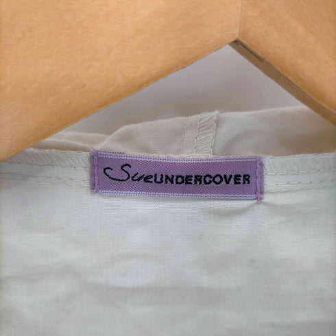 スーアンダーカバー Sue UNDERCOVER パジャマシャツフーディ シャツ ブラウス フード 長袖 アシンメトリー レディース JPN:1