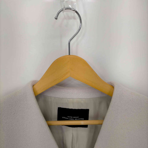 ユナイテッドアローズグリーンレーベルリラクシング UNITED ARROWS green label relaxing CS W/N ノーラペルコート レディース JPN:38