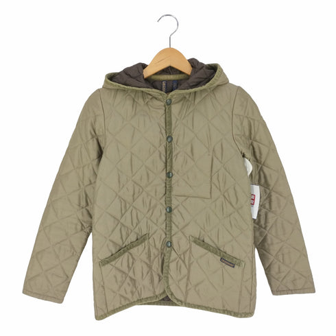 ラベンハム LAVENHAM 英国製 フーデッドキルティングコート レディース 36