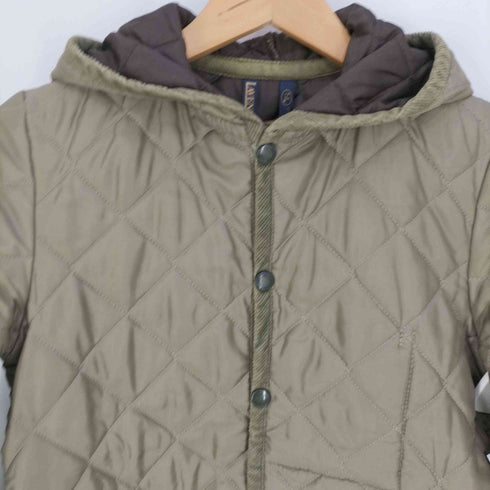 ラベンハム LAVENHAM 英国製 フーデッドキルティングコート レディース 36