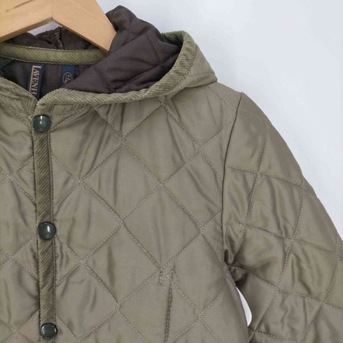 ラベンハム LAVENHAM 英国製 フーデッドキルティングコート レディース 36