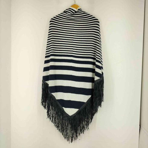 Babjades 19SS Babjades Poncho Stripe Degrade ポンチョ ストライプ ニット フリンジ カシミヤ レディース
