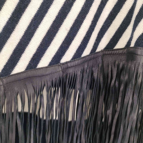 Babjades 19SS Babjades Poncho Stripe Degrade ポンチョ ストライプ ニット フリンジ カシミヤ レディース