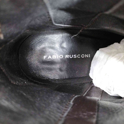 ファビオルスコーニ FABIO RUSCONI バイカラーショートブーツ スエード レディース 23-23.5cm