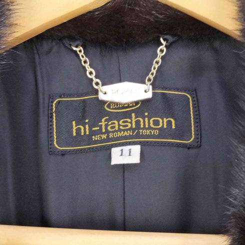 ROMAN hi-fashion 襟ミンクファー ウールカシミヤチェスターコート レディース 11