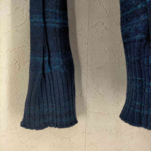 ランバンオンブルー LANVIN en Bleu ニット セーター クルーネック 長袖 チェック ウール メンズ EUR:48