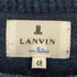 ランバンオンブルー LANVIN en Bleu ニット セーター クルーネック 長袖 チェック ウール メンズ EUR:48