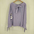 ジョンスメドレー JOHN SMEDLEY ニット カットソー リブ 長袖 コットン リボン レディース import:S
