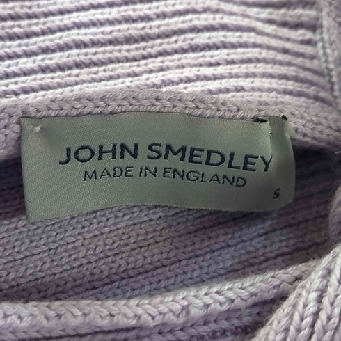 ジョンスメドレー JOHN SMEDLEY ニット カットソー リブ 長袖 コットン リボン レディース import:S