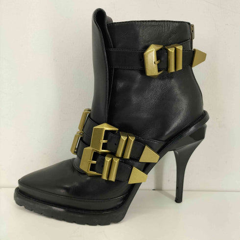 アレキサンダーワン Alexander Wang ブーツ レザー ピンヒール ショート レディース JPN:38 25