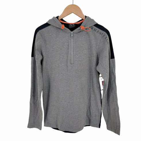 アルマーニエクスチェンジ ARMANI EXCHANGE パーカー ハーフジップ 長袖 ロゴ コットン メンズ import:XS