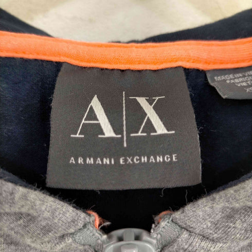 アルマーニエクスチェンジ ARMANI EXCHANGE パーカー ハーフジップ 長袖 ロゴ コットン メンズ import:XS