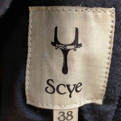 サイ SCYE ナイロン混 ウールPコート レディース 38