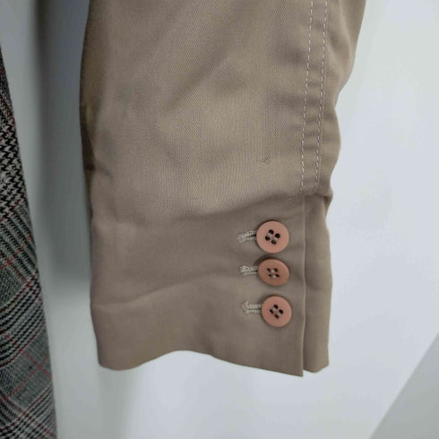 アメリヴィンテージ Ameri VINTAGE グレンチェック切替トレンチコート レディース