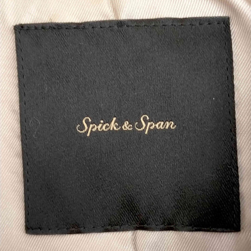 スピックアンドスパン Spick and Span 20AW チェック チェスターコート レディース 36