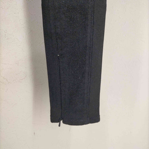 ヘルムートラング HELMUT LANG COATED BLACK SEAM SKNY LG イージーパンツ スキニー スリム ロング レディース UK:24