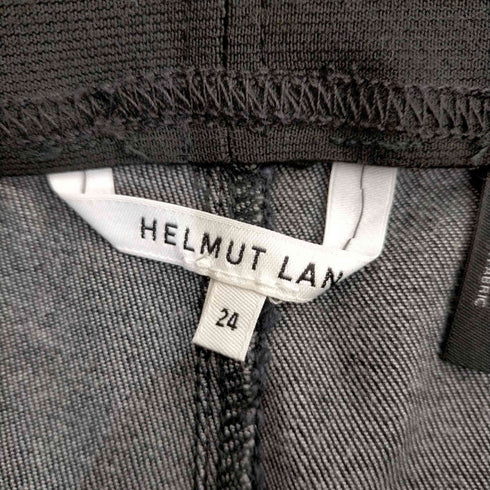 ヘルムートラング HELMUT LANG COATED BLACK SEAM SKNY LG イージーパンツ スキニー スリム ロング レディース UK:24