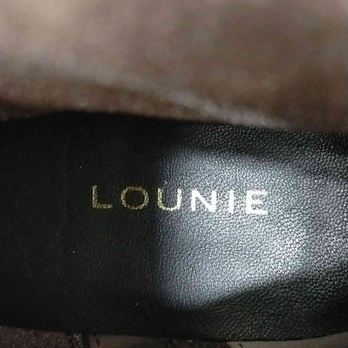 ルーニィ LOUNIE スクエアトゥ スエード ショート ブーツ レディース 40
