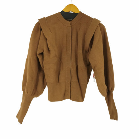 アメリヴィンテージ Ameri VINTAGE 22AW 2WAY PUFF SLEEVE KNIT TOP ニット カーディガン 長袖 クルーネック 丸首 スナップボタン レディース FREE