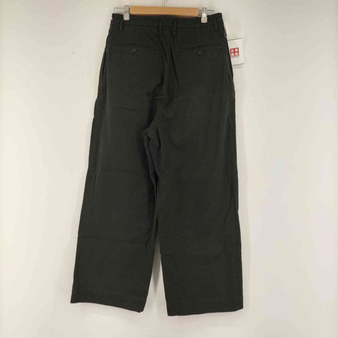 マーガレットハウエル MARGARET HOWELL 20SS WASHED COTTON TWILL ワイドパンツ タック ジッパーフライ レディース 3