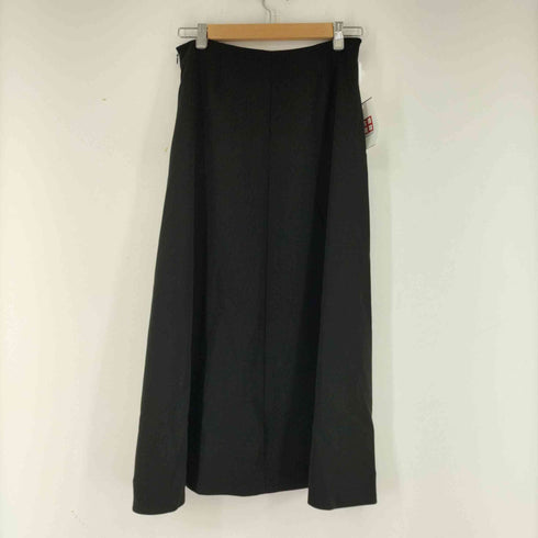 NOIRE DE MUSE DOUBLE CLOTH フレアスカート ロング アシンメトリー レディース JPN:34